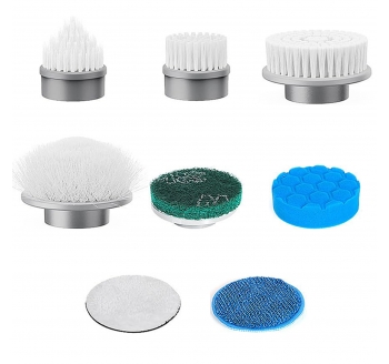 Saraily Brush Head 8 Pack, Replacement Brushes Heads for Saraily Spin Scrubber, Cordless Spin Scrubber Power Cleaning Brush for Bathroom Floor