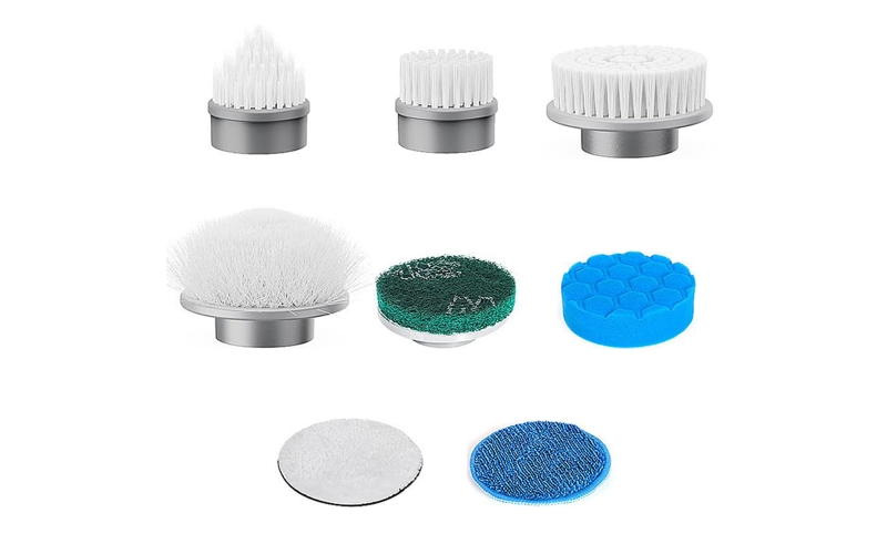 Saraily Brush Head 8 Pack, Replacement Brushes Heads for Saraily Spin Scrubber, Cordless Spin Scrubber Power Cleaning Brush for Bathroom Floor